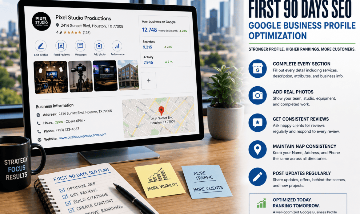 first 90 days SEO Google Business Profile optimization