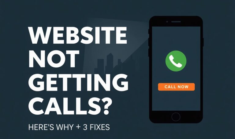 website not getting calls — 3 on-page fixes for Houston businesses